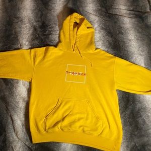 Yellow Graphic Hoodie